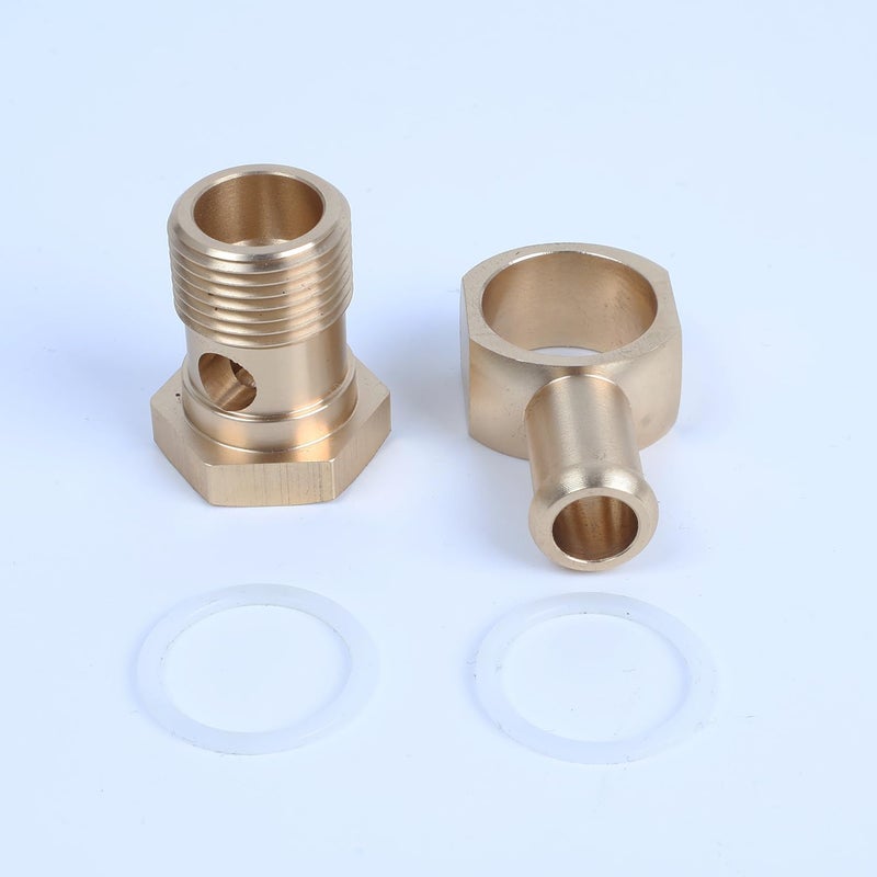 JADSOrBoBi 8089 Carburetor Inlet Fitting Compatible with Edelbrock, Fuel Banjo Fittings for Square-Bore & Carter AFB - Image 3